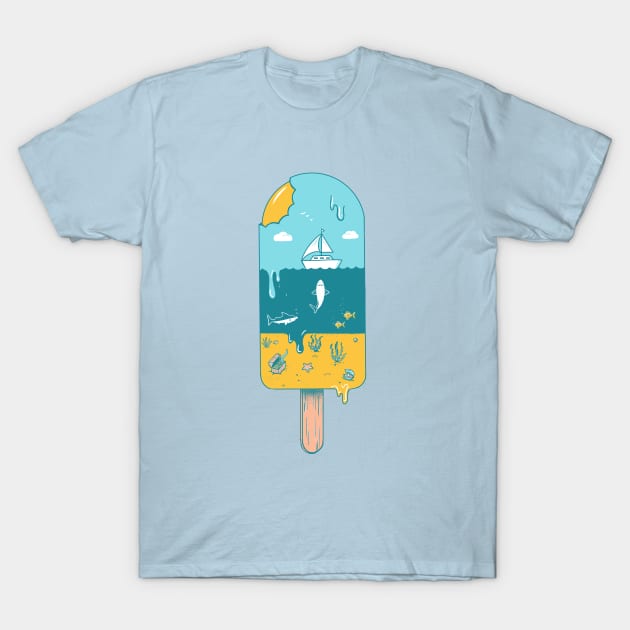 Melted landscape T-Shirt by coffeeman